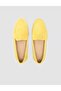 Monamae 100% Genuine Leather Yellow Suede Women's Loafer - 4