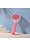 ® Cat Dog Hair Collector Self-Cleaning Ergonomic Handle Pet Comb Pink - 6