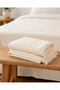 4 Seasons Muslin Double Pique 240-260 cm Cotton, Soft Textured, Sofa Throw & Bedspread - 4