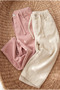 Wide Leg Gabardine Trousers 3-6 Years Cream