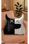 Plush Decorative Fan Devil Pillow Cushion Throw Pillow 40/40 cm Microfiber Stylish Design - 2