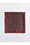 وشاح منسوج منقوش باللون البني مقاس 70x70 - 3