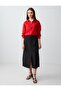 Red 100% Linen Straight Cut Long Sleeve Woven Shirt - 2