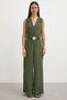 Beli Belted Palazzo Leg Jumpsuit - 5
