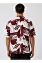 M0211933-91529 Tawny Printed Shirt Men's Shirt Bordo - 3