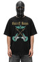 Unisex Electric Guitar Guns N' Roses Back Print T-Shirt, Oversize Rock Band Themed T-Shirt - 3