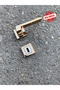 (7 SET) LUXURY ANKA ROZET HANDLE (3+1) CIRCLE SET ALBIFIRIN YELLOW - SATIN DOOR HANDLE ALUMINUM / STEEL - 3