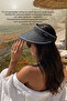 Single Black Beach Premium Luxury Visor Hat with 14 cm Width –The Most Stylish Piece by the Coast, Summer Beret Beach and Unique Vacation Hat - 3