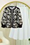 Lined Jacket with Embroidery on the Sleeves and Front -K. Coffee - 5