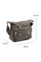 Crinkle / Clinkir Waterproof Fabric Multi-Eye Cross Sleeve And Shoulder Messenger Bag Mink 9507 - 2