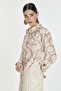 Patterned Pocket Detailed Oil Green Shirt Coffee Shirt 0081 - 4
