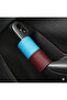 Car Door Handle Cover Burgundy-Turquoise – Faux Leather Car Interior Handle Protector (2 Pieces) - 3