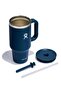 All Around Travel Tumbler Thermos with Straw 946 ml (32 oz) - Indigo Navy Blue - 4