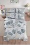 Cotton Collection Flannel R Single Duvet Cover Set Autumn Green - 2