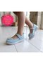 Girls' Stylish Ballet Flats with Butterfly Bows and Shiny Silver Finish - 2