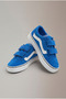 Children's Unisex Cobalt Blue Rubber Sole Comfortable Fit Double Velcro Shoes