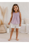 Pleated Natural Girl's Powder Blouse