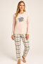 Women's Soft Texture Thermal Pajamas Set 42050