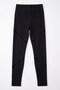 Women's High Waist Stretch Fabric Transparent Tulle Detailed Leggings (%96 Cotton - %4 Elastane) - 2