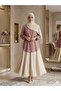 Ethnic Embroidered Wide Sleeve Draped Loose Tunic [Order Smaller Than Usual, Linen Blend, 81 cm Length, Loose Fit] - 3