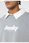 Polo collar oversize printed t-shirt - 6