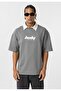 Polo collar oversize printed t-shirt - 2