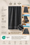 Anthracite Beach Towel 100% Cotton Certified Sea & Pool Towel 70X130Cm Diamond Pattern Border - 4