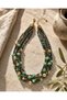Aventurine and Agate Stone Necklace from the Heart of Nature