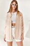 Woman's Stone Shawl Collar Atlas Jacket CKT-19000139 - 6