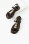 Brown Women's Sandals Gold Buckled Bodrum Style Sandals Ergonomic Comfortable Style - 3
