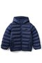 Boy's Logo Printed Boy's Navy Blue Logo Pufa Coat Blue - 4