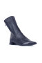 Black Leather Women's Heeled Boots 01Wr3011 - 2