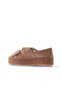 Powder Leather Women's Wedge Heeled Espadrille Shoes 01Wq3502 - 5