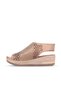 Shoes Mink Leather Women's Wedge Heeled Sandals 01Wn3200 - 3