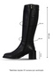 Black Leather Women's Heeled Boots 33Wc80010 - 3