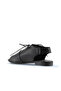 Black Leather Women's Sandals 01Ws2510 - 4