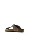 Sand Nubuck Leather Men's Flip Flops 05Mt101 - 5