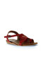 Red Leather Women's Sandals 01Wu7400 - 2