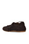 Brown Leather-Suede Women's Flat Shoes 01We6700 - 4