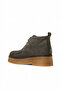 Khaki suede women's flat boot 01wv0200 - 5