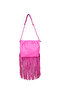 Fuchsia Leather Women's Crossbody Bag - 2