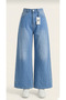 Sakura Flower Embroidered Wideleg Retro Jeans - 2