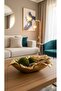 طبق زخرفي ذهبي من فيني مقاس 28×40×10 سم - 3