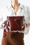 Tn-100 Women's Shoulder Bag Handbag Crossbody Bag Burgundy
