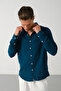 Men's Breathable Muslin Fabric 100% Cotton Washable Pocketless Shirt - 6