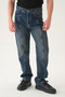 Men's Stitching Detail Baggy Fit Jeans - 2