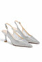 Diamour Women's Crystal Stone Pointed Toe Stiletto 8cm - 2