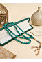 MAJOOD/99 Real Peacock Blue-Green Textured Agate Prayer Beads/Tasbih/8MM/For Men And Women - 7