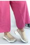 Women's Sneaker Sports Shoes Beige Skin Comfortable Daily Kendy - 2
