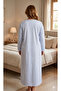 NIGHTWEAR THIN FOUR SEASONS WEARING 1 PIECE BLUE AND WHITE TINY FLOWERY QUALITY STYLISH LOVELY - 4